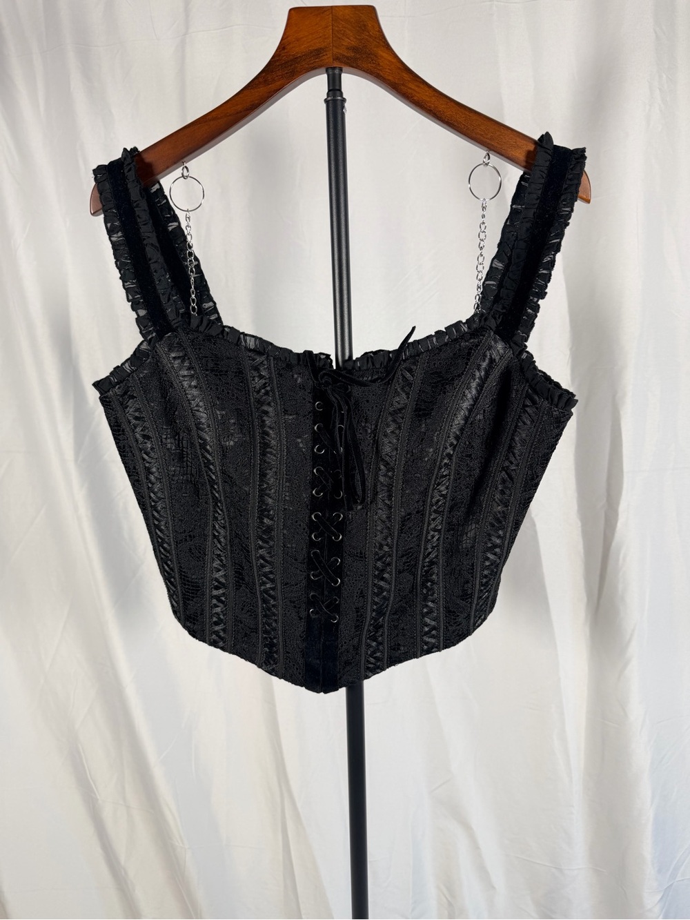 La Femme En Noir Gothic Glamour Bustier NWT